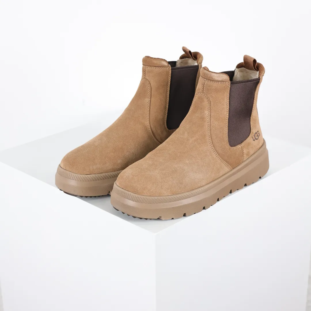 Copywriting price 💰680 The core recommendation is good price. The platform's foreign trade is exclusively for UGG Burleigh Chelsea Chelsea men's high-top snow boots 1152050. Produced by the ten-year-old brand shoemaking factory production line. Pay attention to every detail. Longfeng A-grade genuine sheep fur is integrated. It is built in full compliance with the ZP process. Size: 39 40 41 42 43 44 45